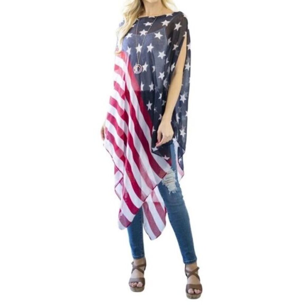Lightweight Flag Poncho